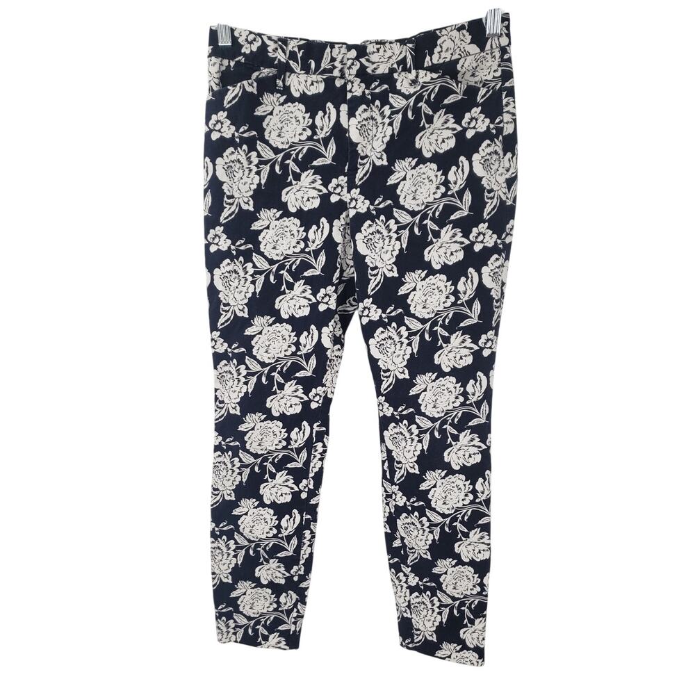GAP Floral Skinny Ankle Pants - Women's Size 6 - Cropped